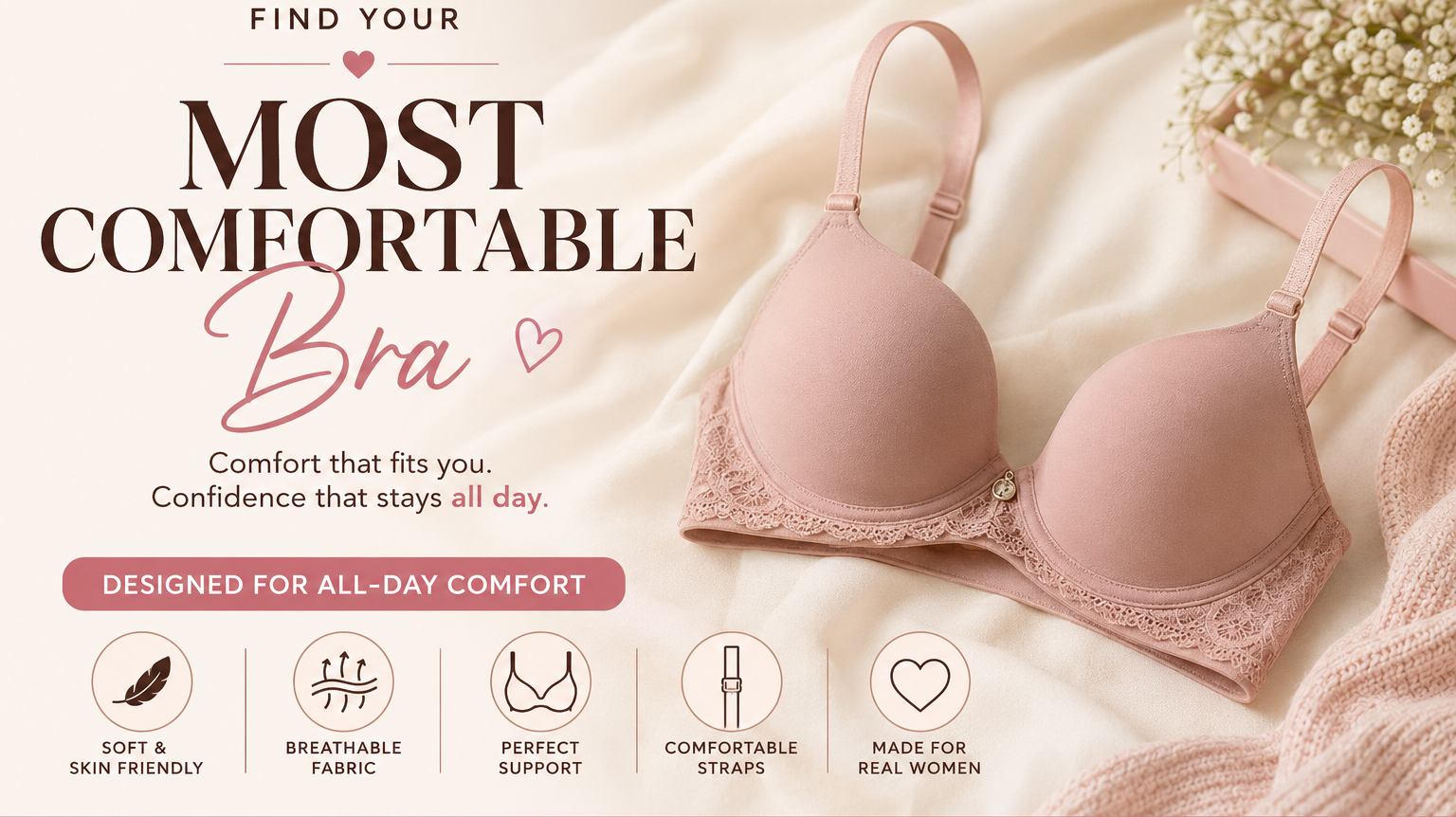 Most Comfortable Bra: How to Find the Best Bra for All-Day Comfort