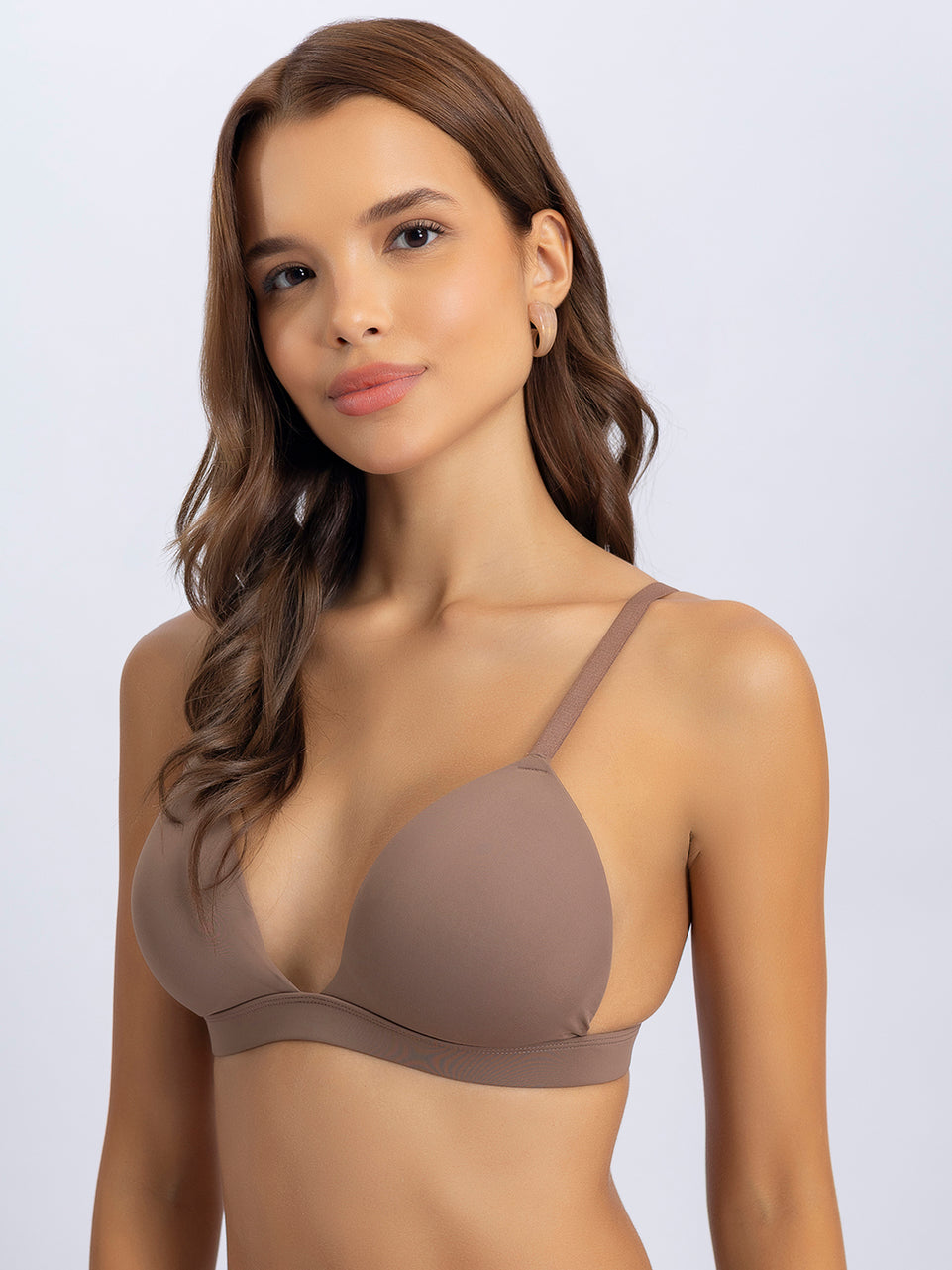 Lightly Padded Medium Coverage Bra - Nylon Spandex Blend