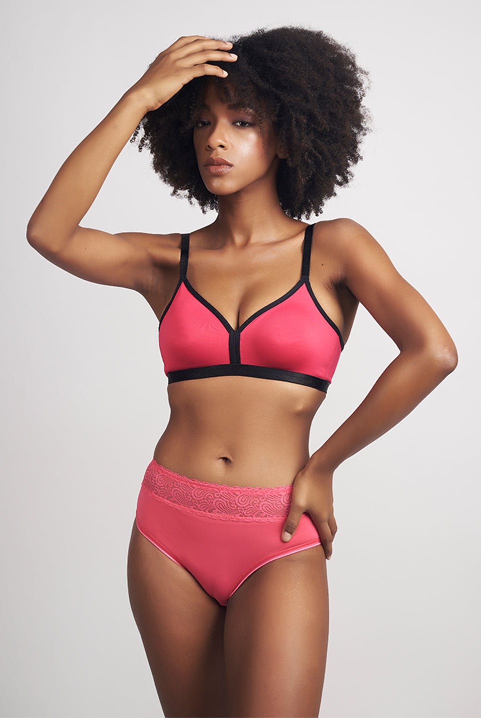 Soft Cup Non-Padded Wireless Bra-Geraldine