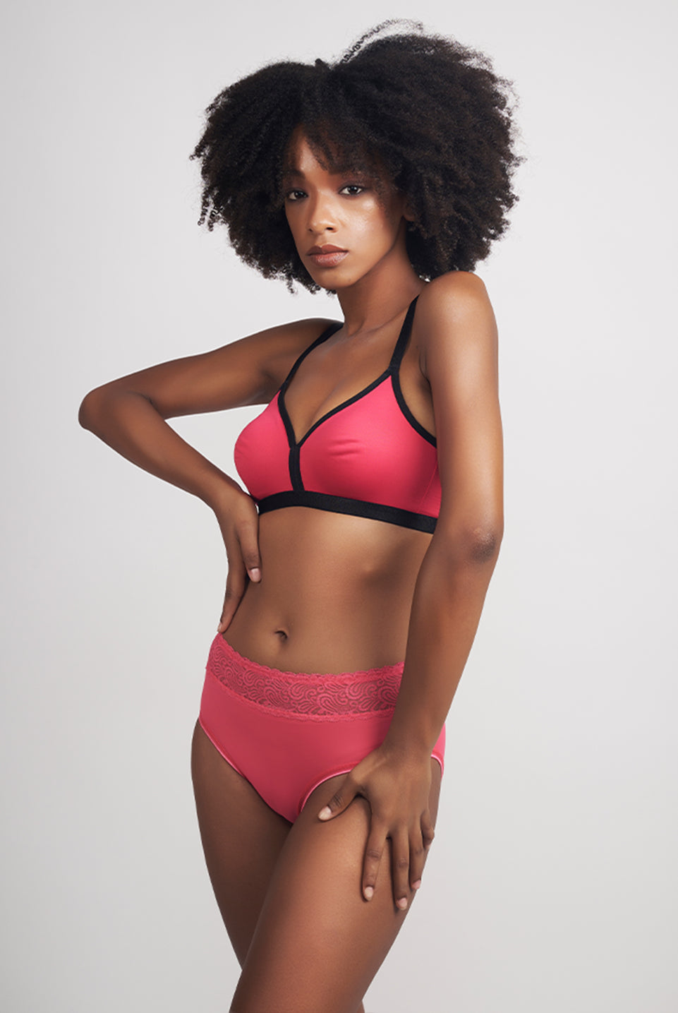 Soft Cup Non-Padded Wireless Bra-Geraldine