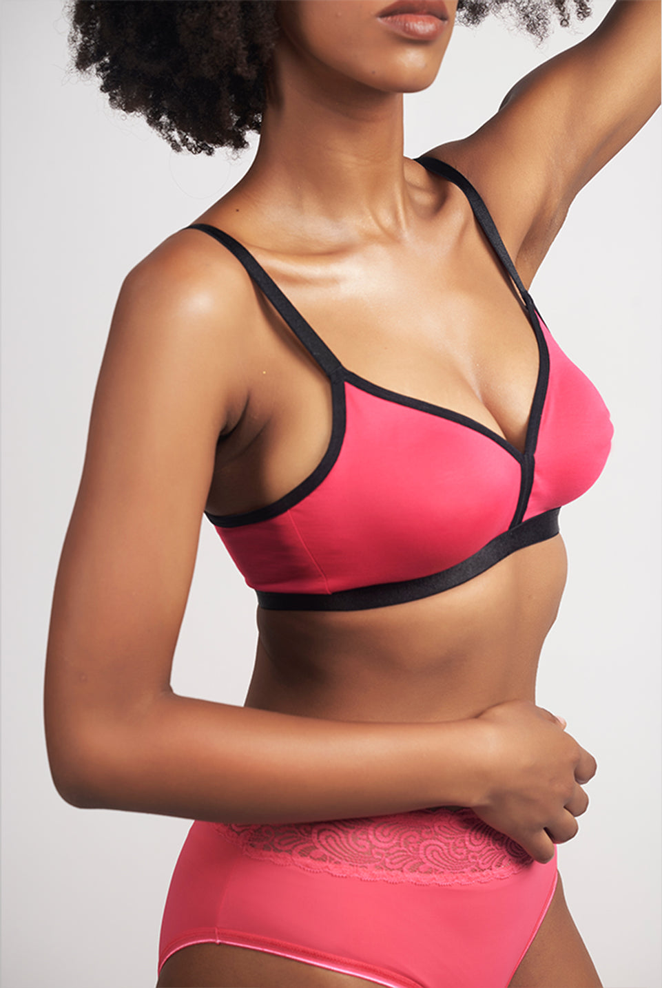 Soft Cup Non-Padded Wireless Bra-Geraldine